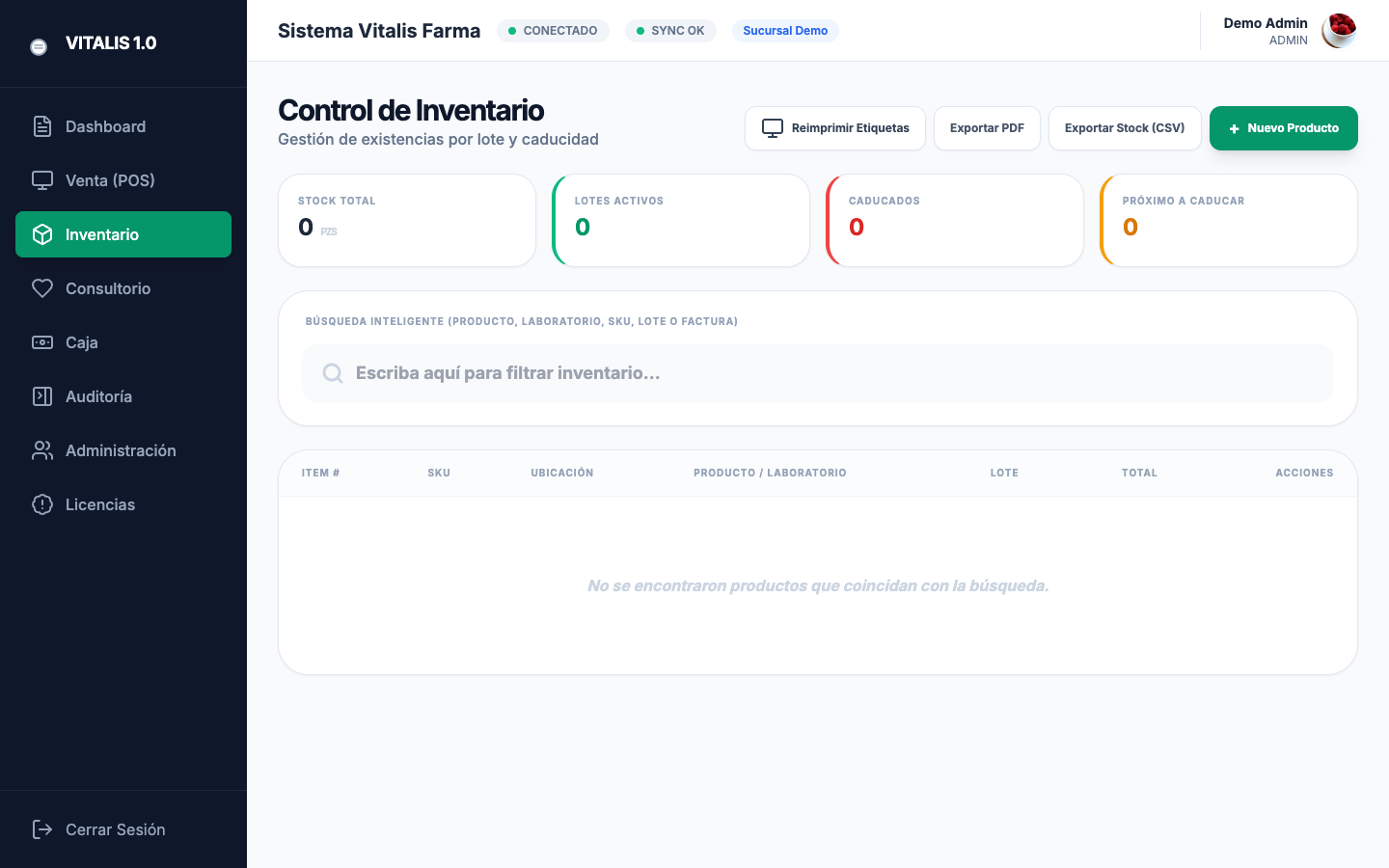 Captura de Inventario